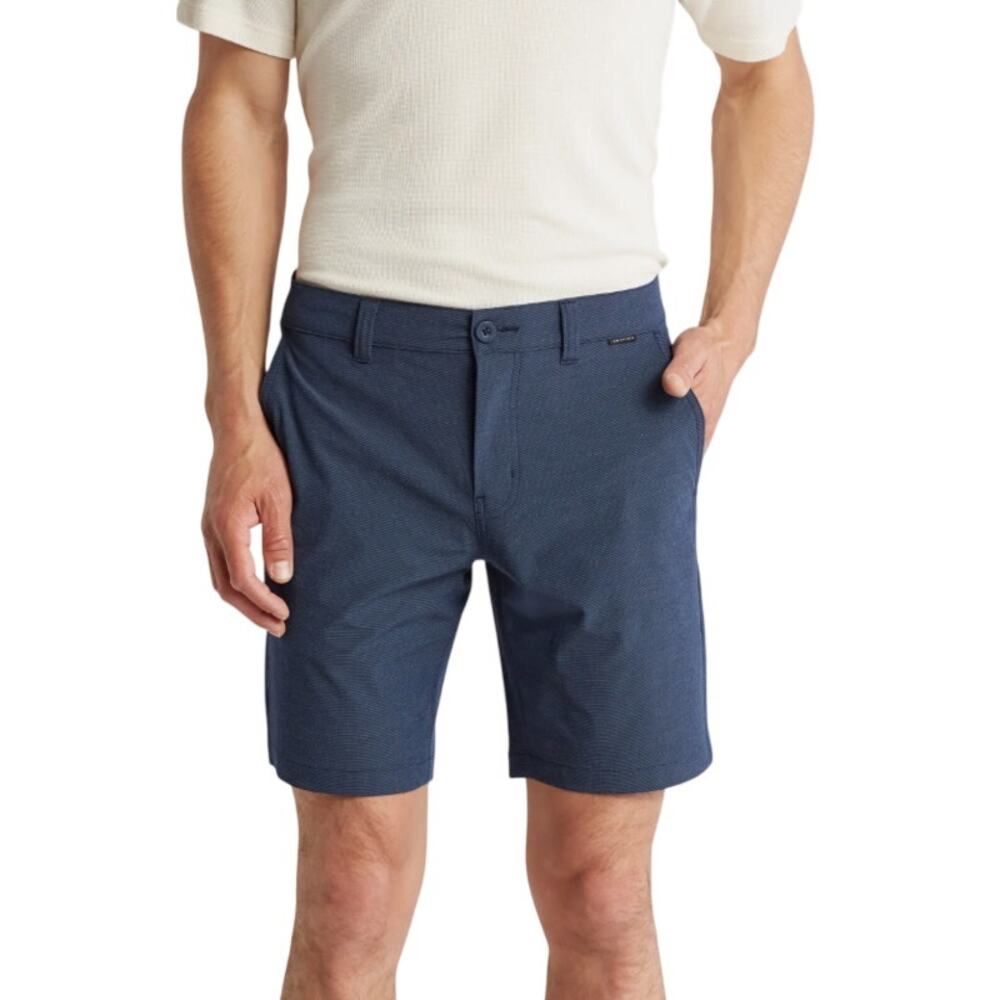 Travis Mathew Waylay Short Blue Size 33 Stretch Performance Golf 8.5 Inch Inseam